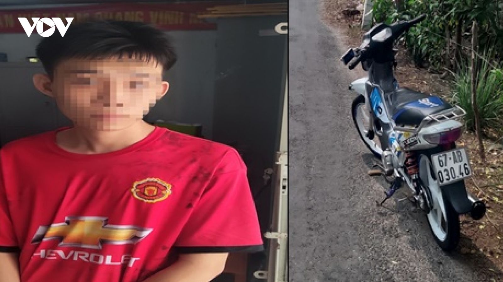 Tên trộm 15 tuổi lấy cắp xe máy rất thành thạo