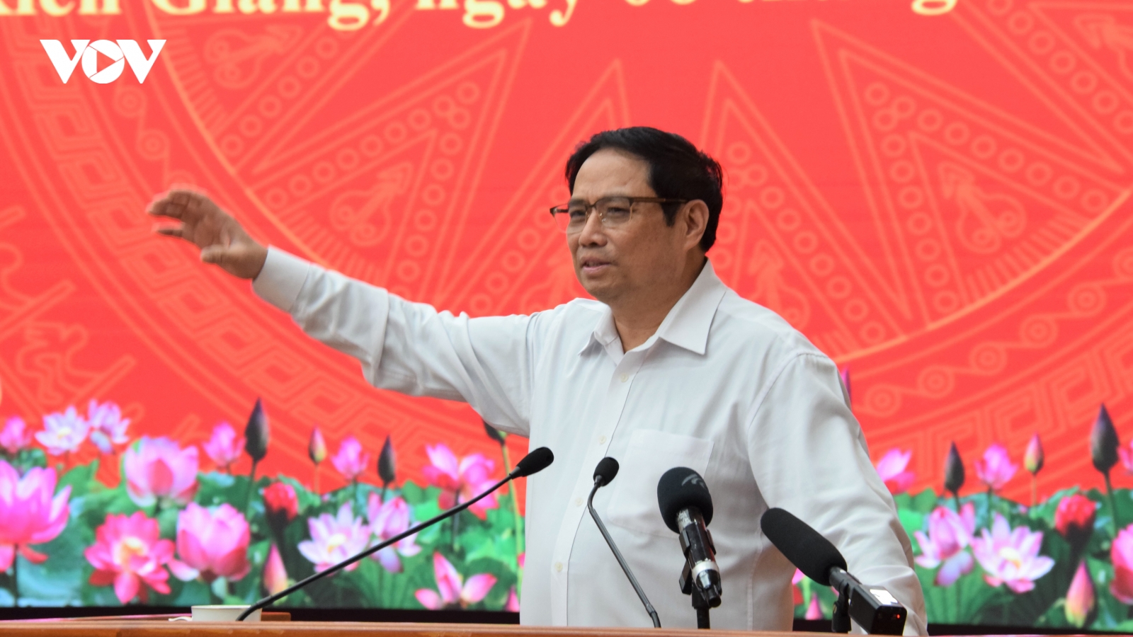 Thủ tướng Phạm Minh Chính làm việc với lãnh đạo tỉnh Kiên Giang