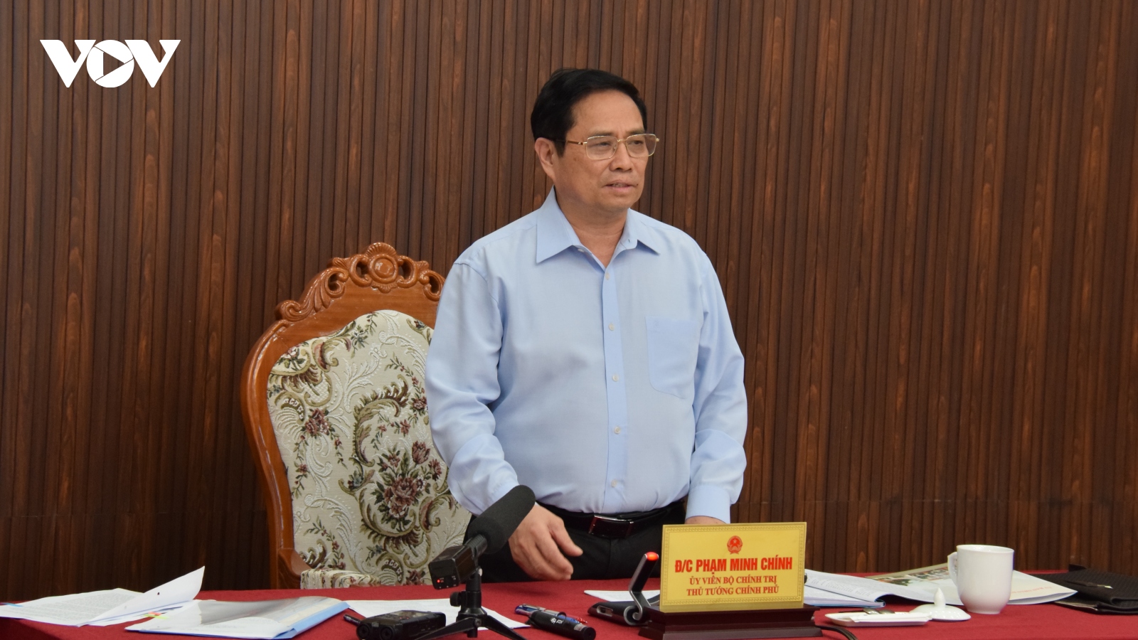 Thủ tướng Phạm Minh Chính làm việc với lãnh đạo tỉnh Quảng Nam