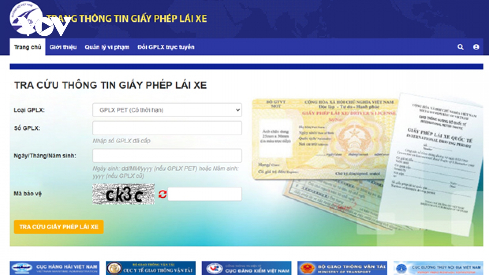 Đề xuất xử lý các trang web giả mạo cấp giấy phép lái xe