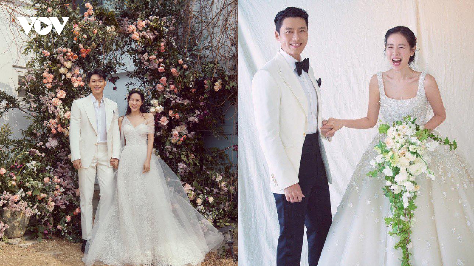 Hyun Bin và Son Ye Jin rạng rỡ trong loạt ảnh cưới chính thức