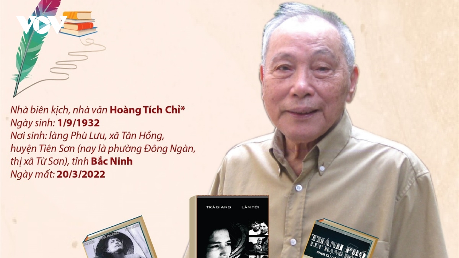 Hoàng Tích Chỉ - nhà biên kịch đầu tiên được nhận Giải thưởng Hồ Chí Minh