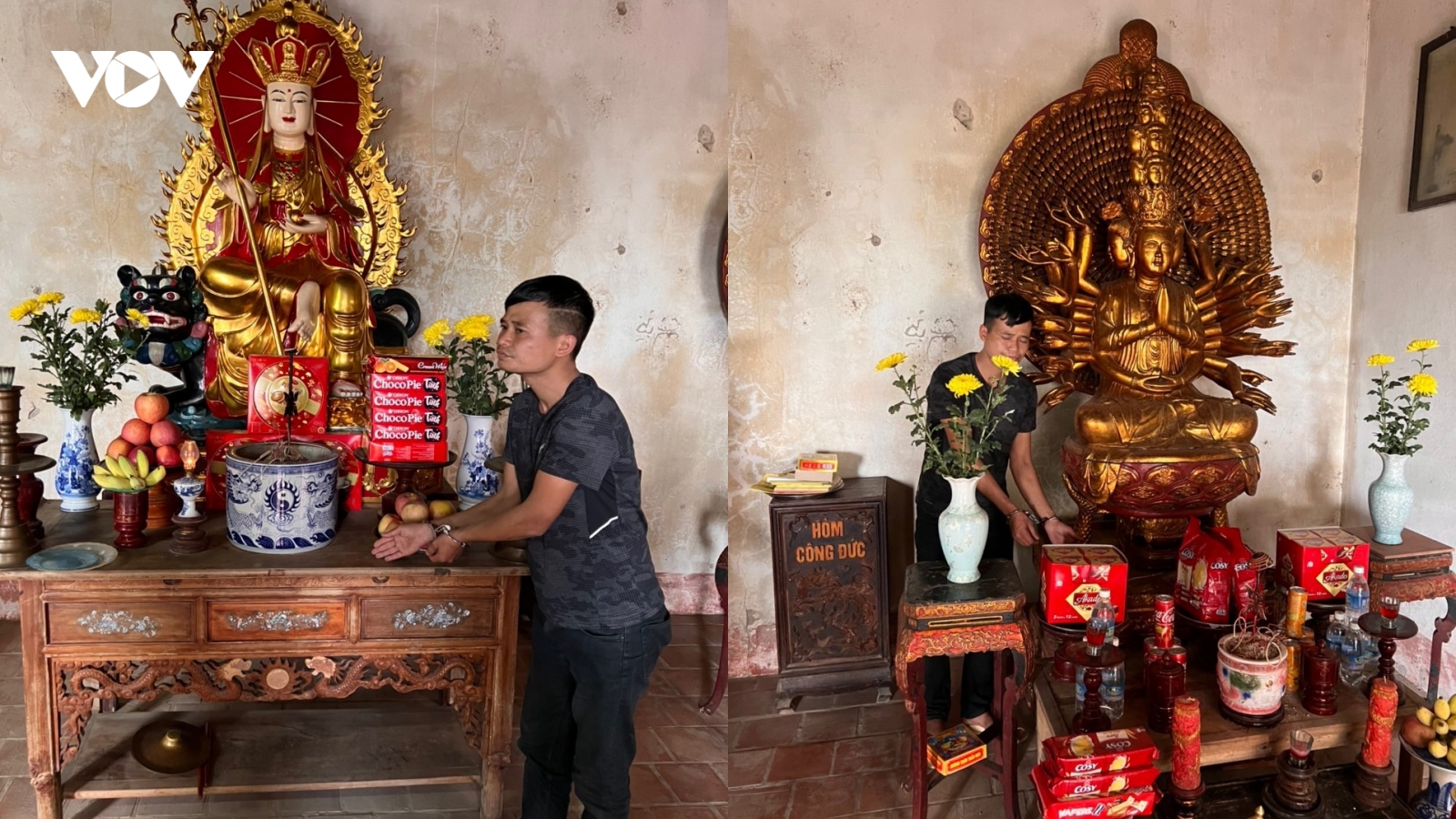 Sư thầy khống chế "siêu trộm" chuyên lấy cắp cổ vật, tiền công đức