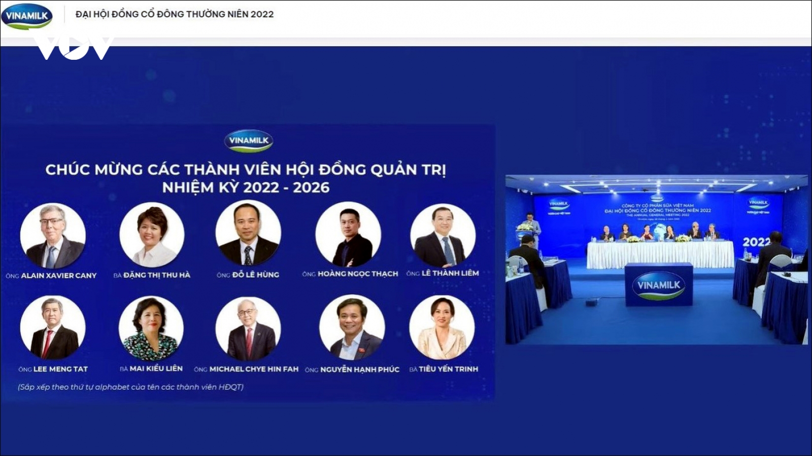 HĐQT mới của Vinamilk định hướng chiến lược các dự án đầu tư trọng điểm