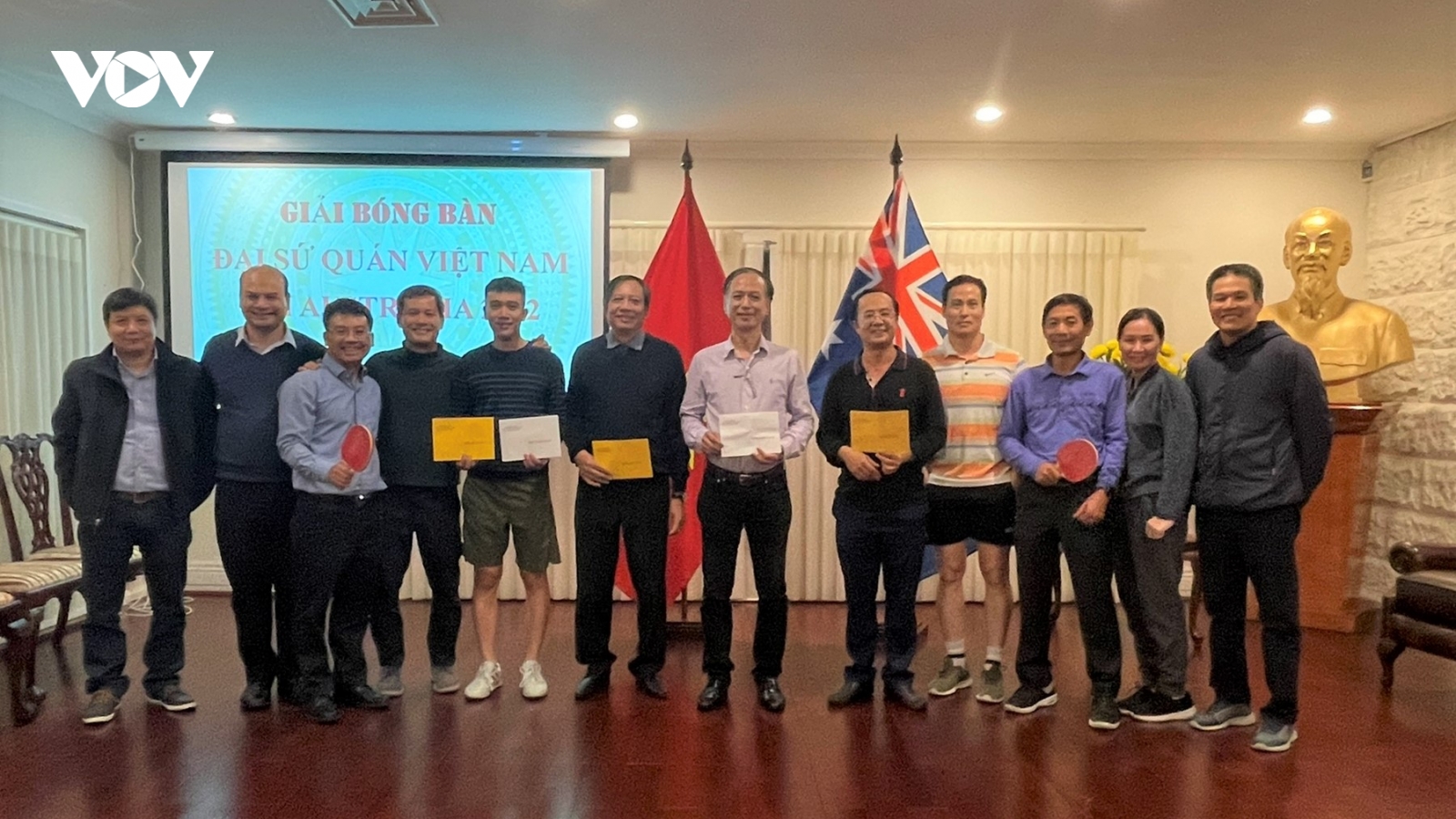 Đại sứ quán Việt Nam tại Australia tổ chức thi đấu bóng bàn mừng ngày Giỗ Tổ Hùng Vương
