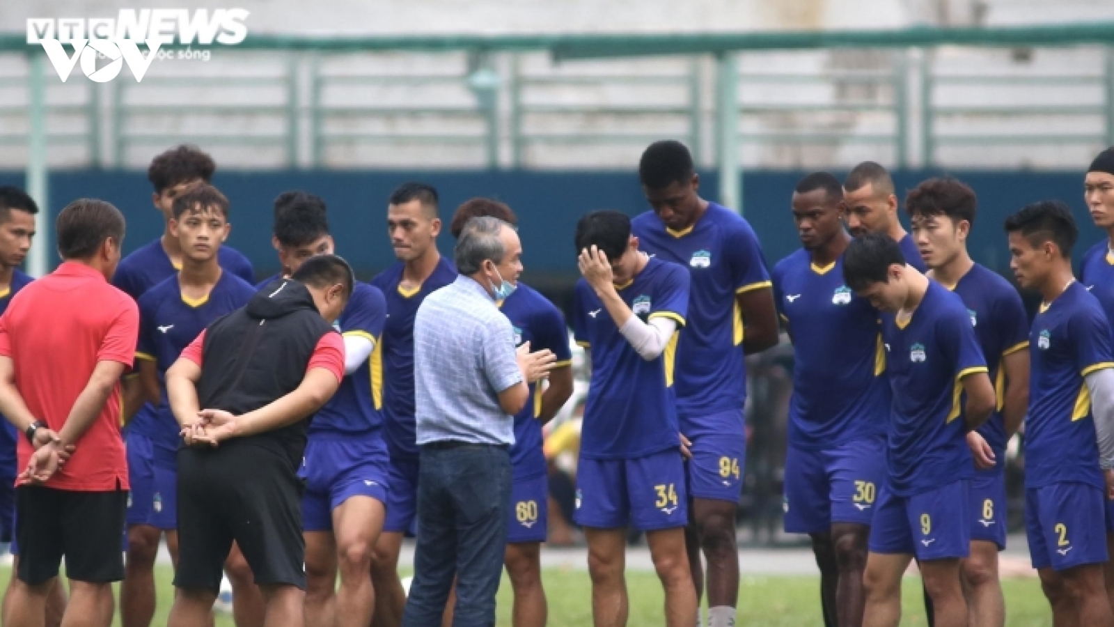 Bầu Đức động viên HAGL trước trận mở màn AFC Champions League 2022