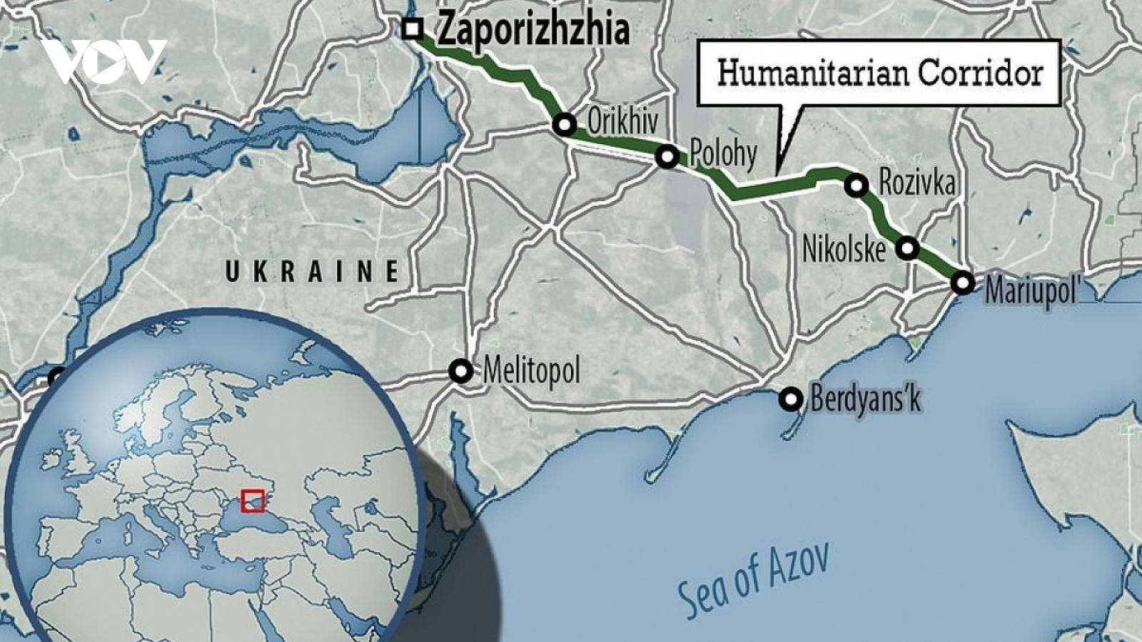 Nga và Ukraine đạt thỏa thuận thiết lập 10 hành lang nhân đạo