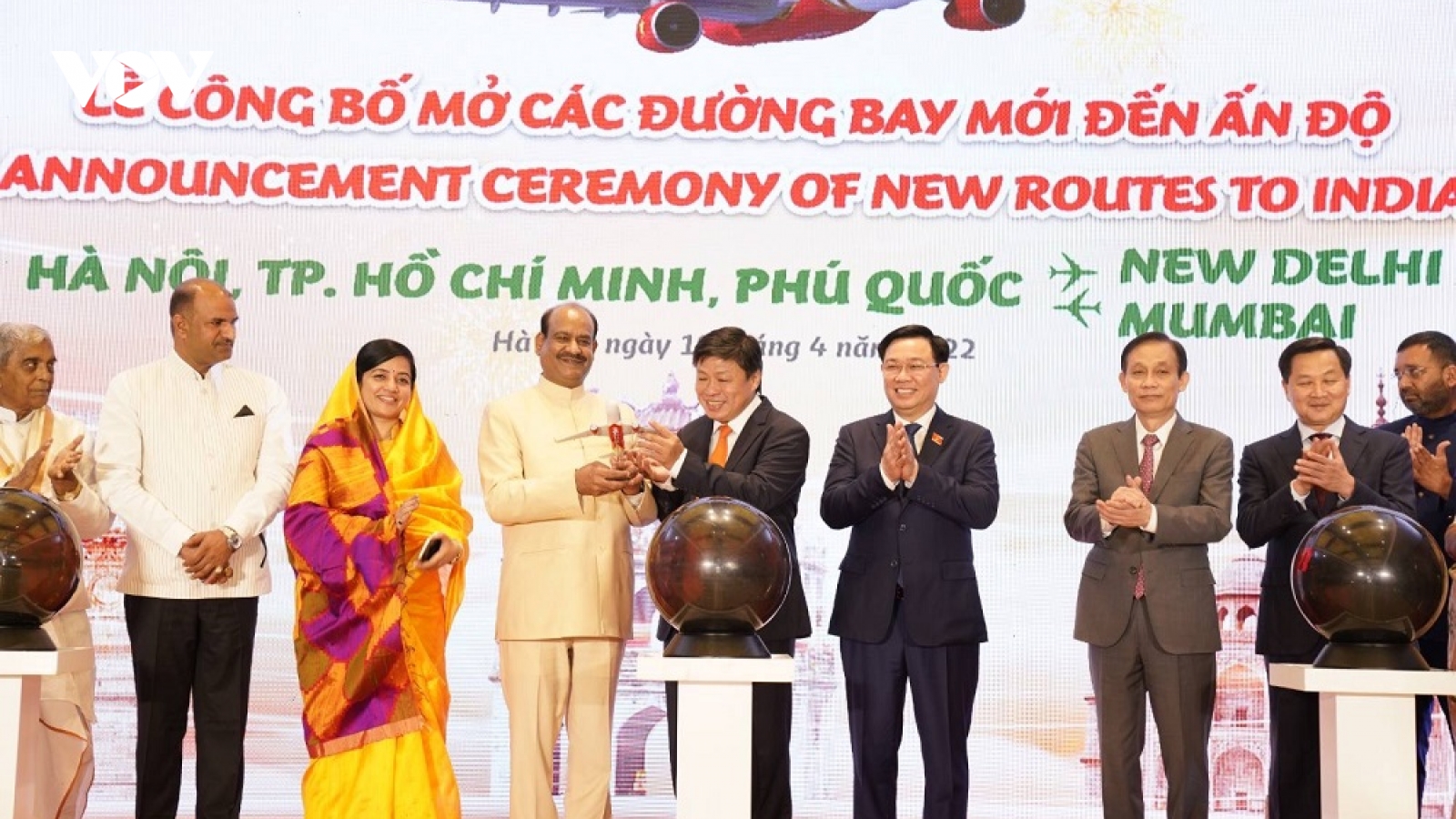 Khai trương các đường bay thẳng giữa Việt Nam - Ấn Độ