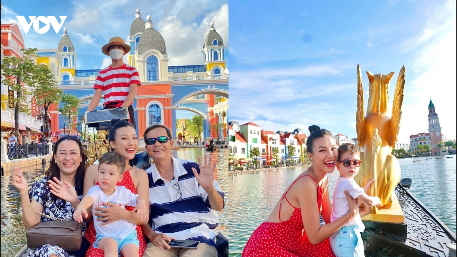 Chuyện showbiz: Á hậu Hoàng Oanh đưa con trai đi du lịch Phú Quốc