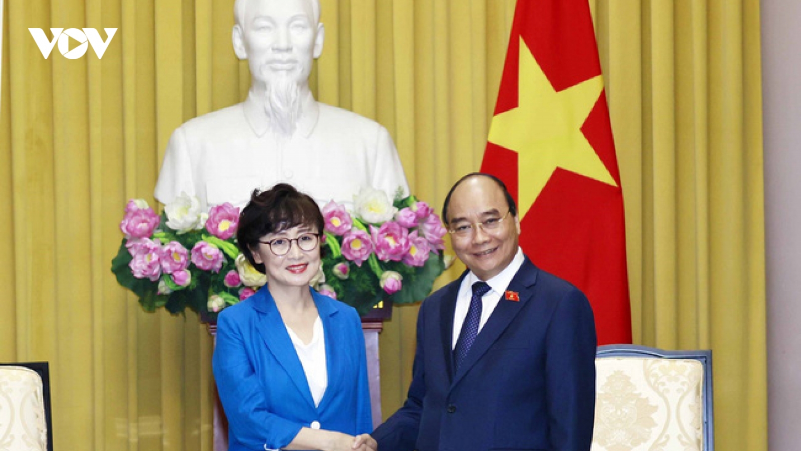 Chủ tịch nước Nguyễn Xuân Phúc tiếp Hội người Hàn Quốc tại Việt Nam