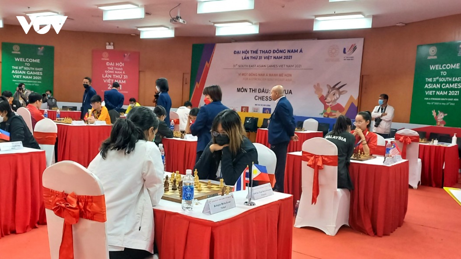 SEA Games 31: Việt Nam có HCV ở nội dung đồng đội nam cờ nhanh