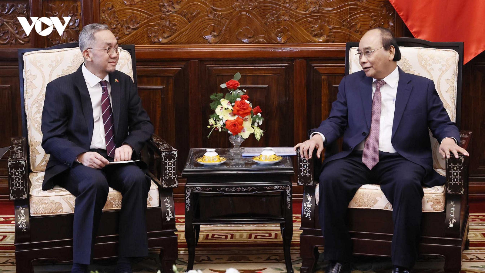 Chủ tịch nước Nguyễn Xuân Phúc tiếp Đại sứ Brunei chào từ biệt