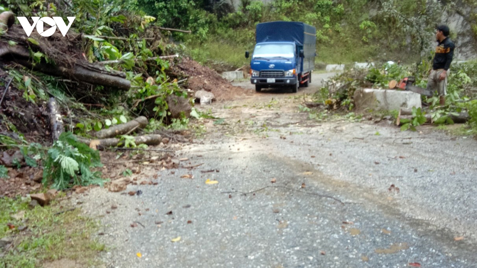 Lai Châu tiếp tục sạt lở trên các tuyến giao thông