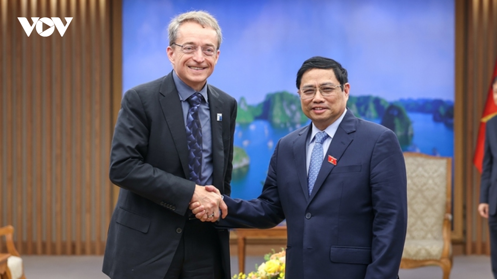 Thủ tướng Phạm Minh Chính tiếp Giám đốc điều hành Tập đoàn Intel Patrick Gelsinger