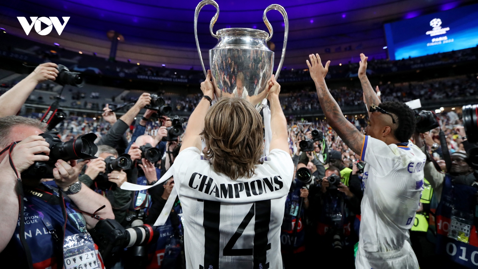 Màn ăn mừng chức vô địch Champions League thứ 14 của Real Madrid