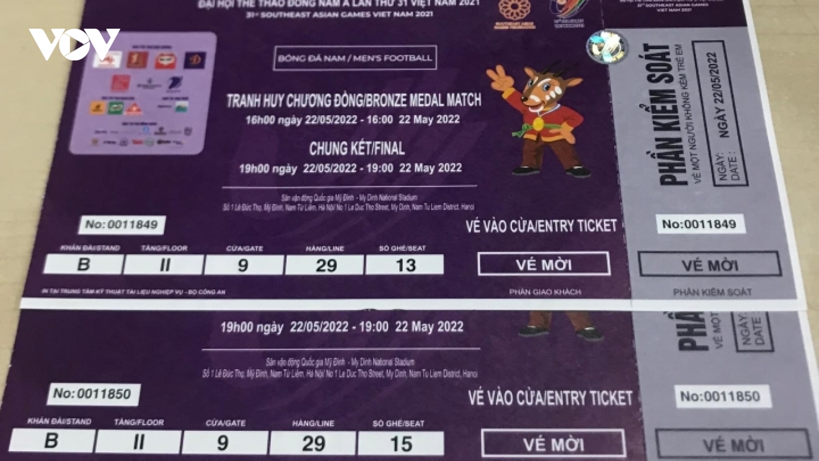 Giá vé xem U23 Việt Nam đá chung kết SEA Games 31 'đội' hàng chục lần