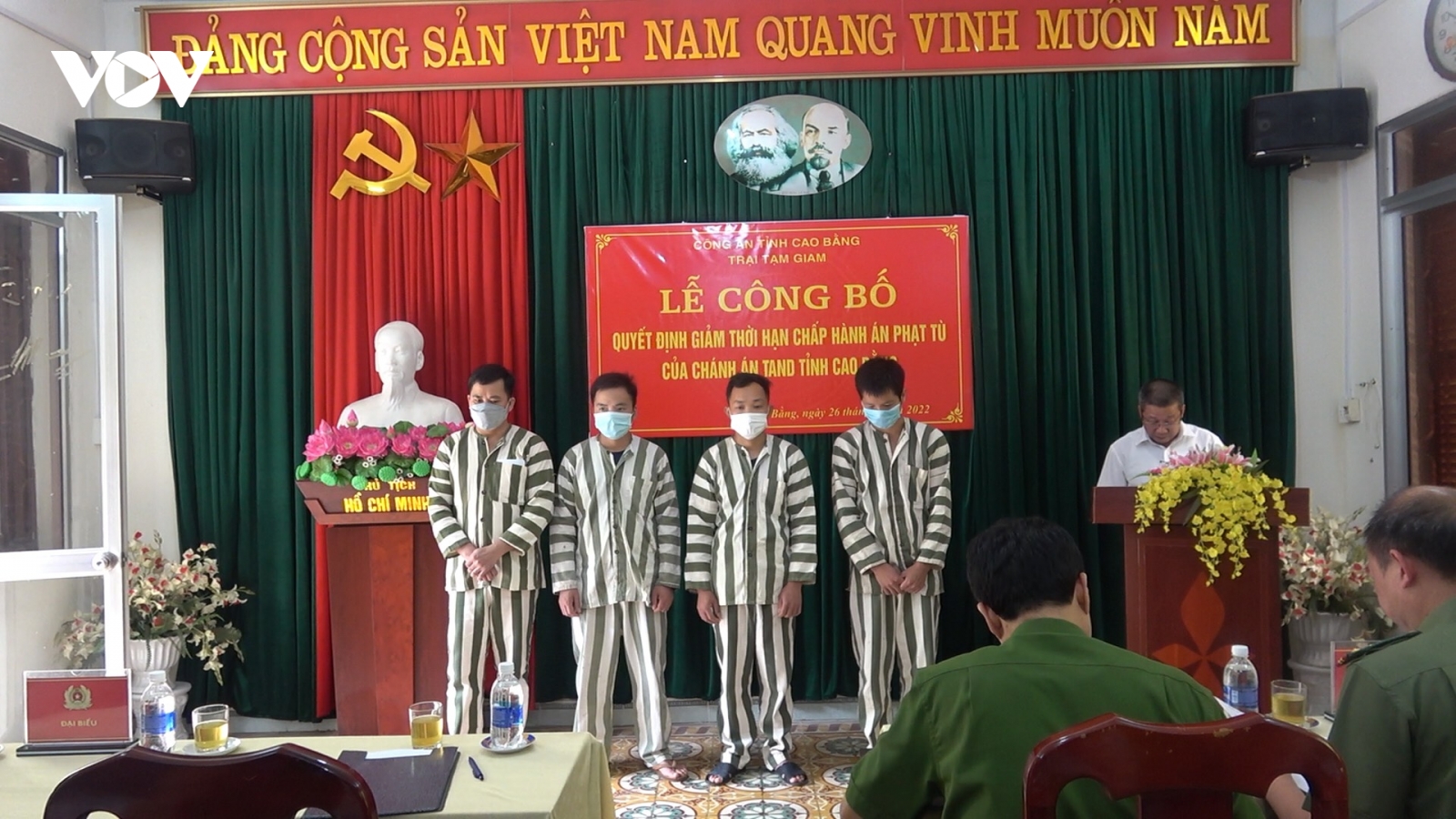 Giảm án tù cho 7 phạm nhân ở Cao Bằng