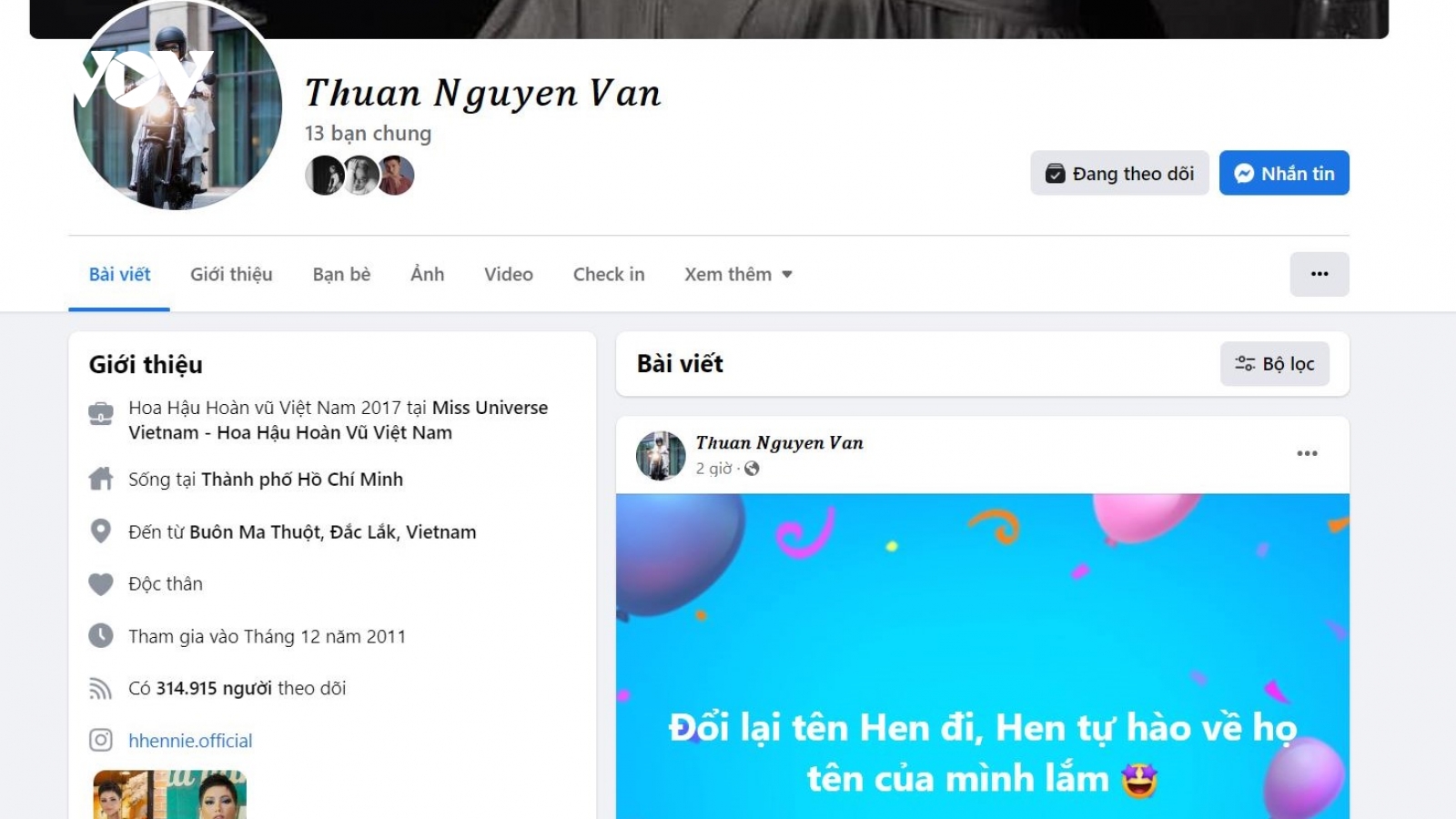 Hàng loạt người nổi tiếng bị đổi tên Facebook