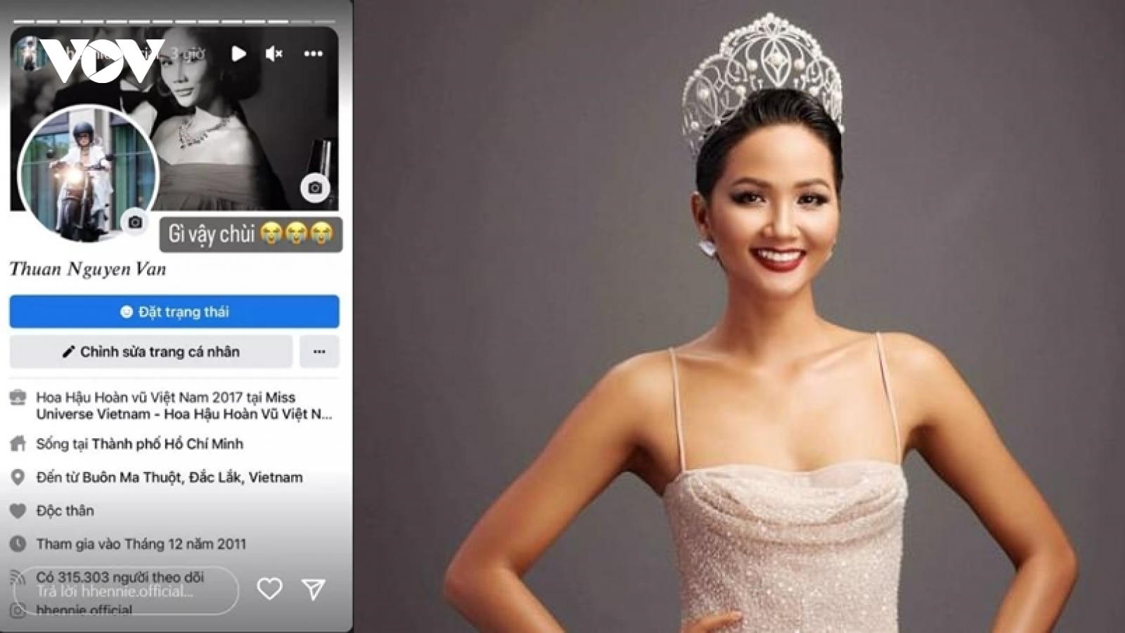 Chuyện showbiz: H'Hen Niê cầu cứu dân mạng vì facebook bị cướp và đổi tên