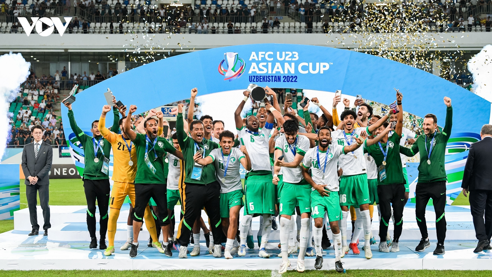Thắng thuyết phục Uzbekistan, Saudi Arabia vô địch "tuyệt đối" ở U23 châu Á 2022