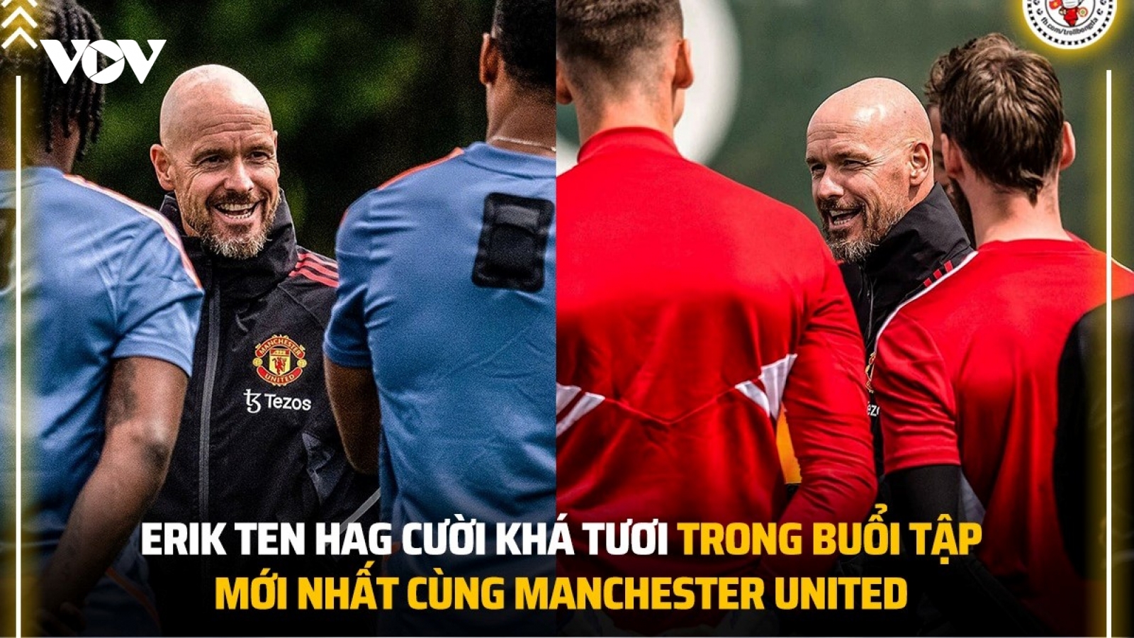Biếm họa 24h: HLV Ten Hag vui mừng khi lần đầu làm việc ở MU