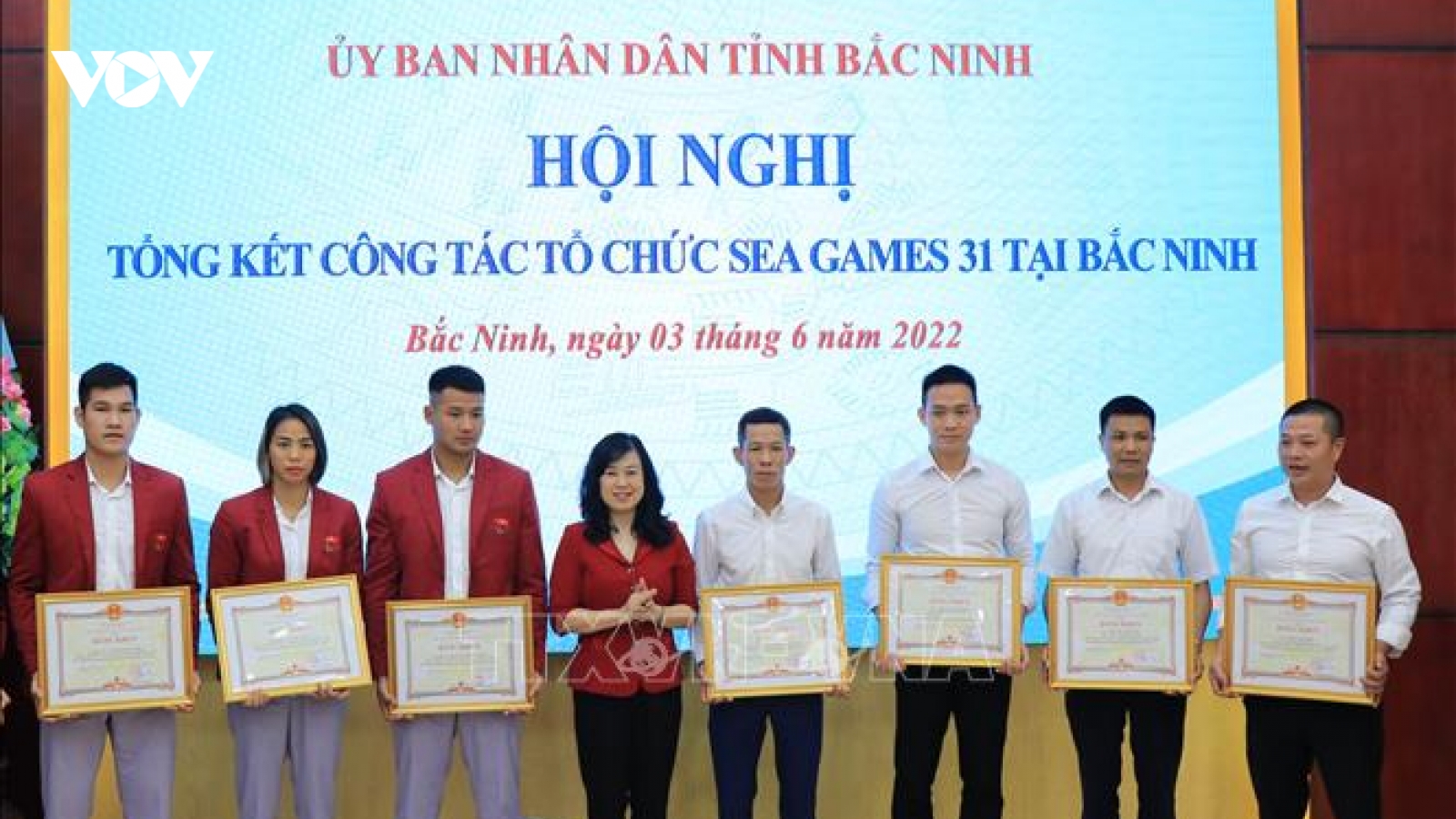 Bắc Ninh trao thưởng cho các VĐV có thành tích xuất sắc tại SEA Games 31