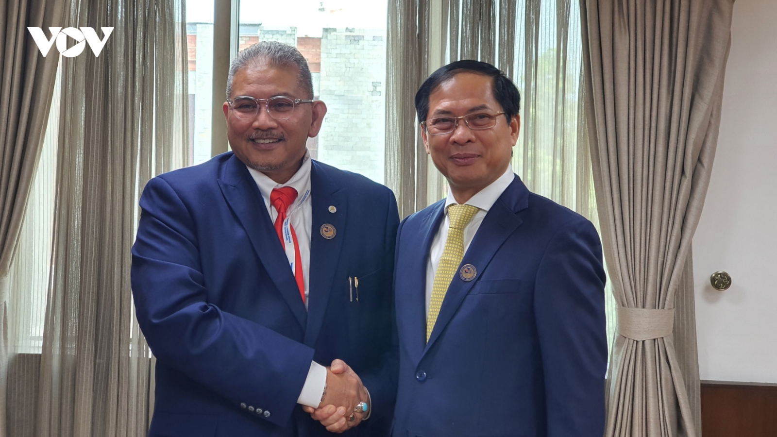 Bộ trưởng Ngoại giao Bùi Thanh Sơn tiếp Ngoại trưởng Indonesia và Brunei