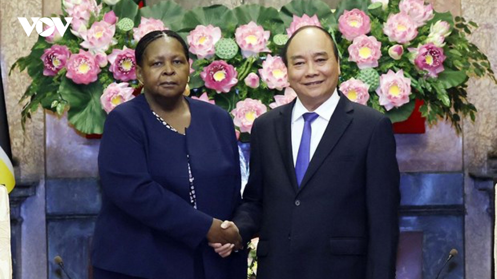 Chủ tịch nước Nguyễn Xuân Phúc tiếp Chủ tịch Quốc hội Mozambique