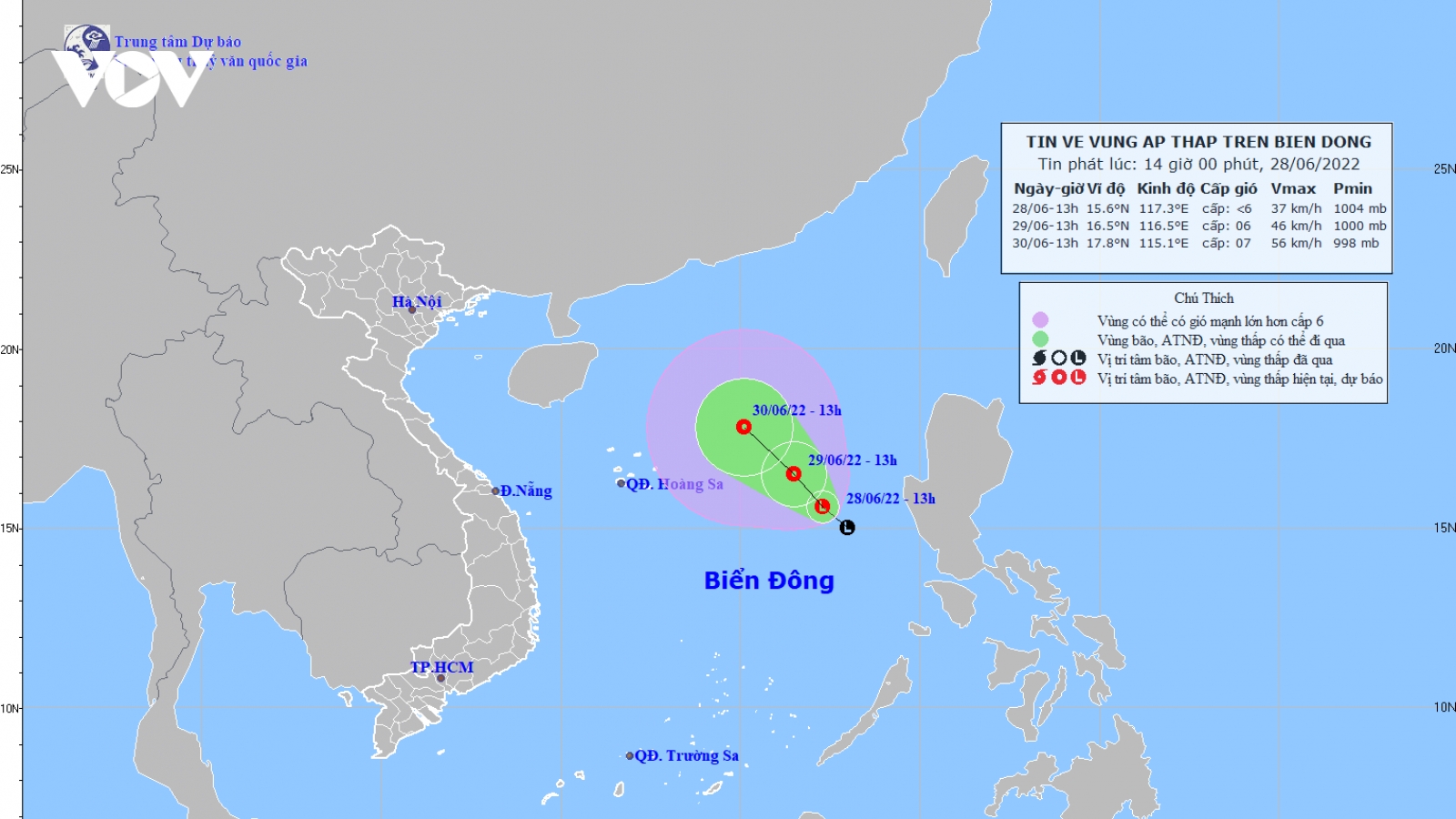 Tin áp thấp trên biển Đông