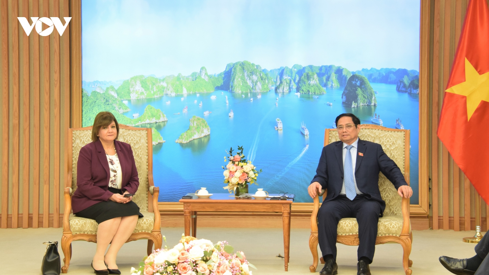 Thủ tướng Phạm Minh Chính tiếp Đại sứ Ai Cập Amal Abdel Kader Elmorsi Salama