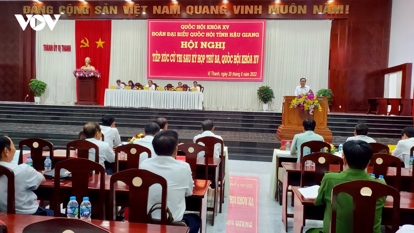 Phó Chủ tịch Thường trực Quốc hội Trần Thanh Mẫn tiếp xúc cử tri tại Hậu Giang