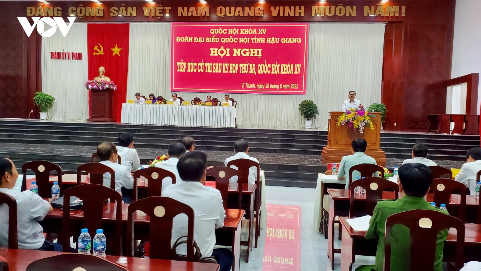 Phó Chủ tịch Thường trực Quốc hội Trần Thanh Mẫn tiếp xúc cử tri tại Hậu Giang