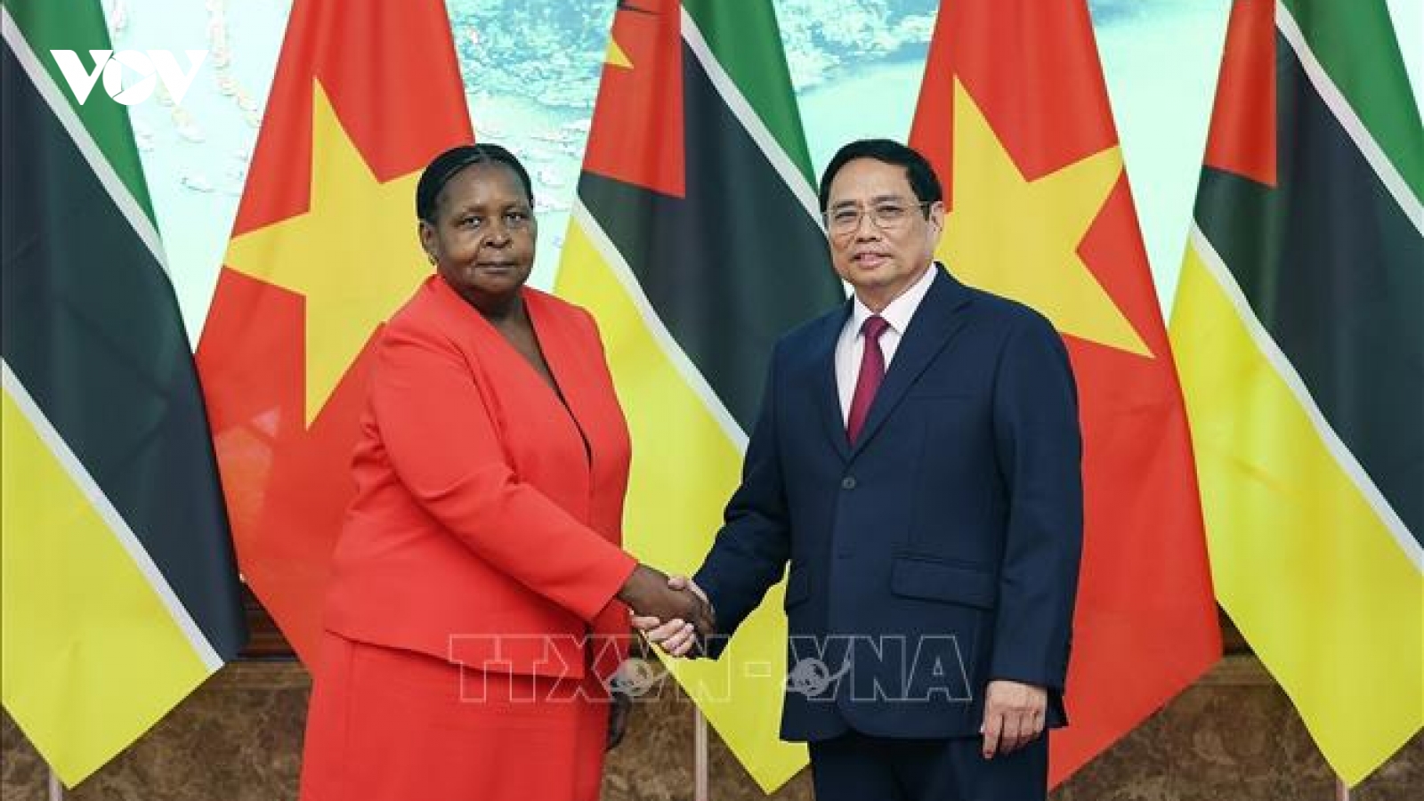 Thủ tướng Phạm Minh Chính hội kiến Chủ tịch Quốc hội Mozambique