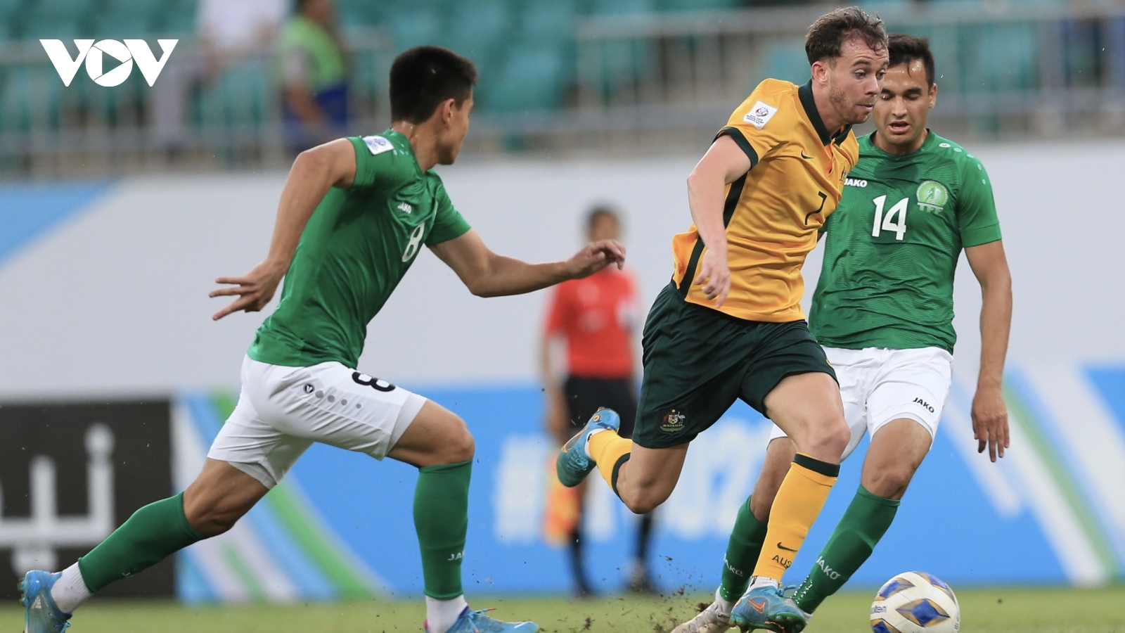 Thắng nhọc U23 Turkmenistan, U23 Australia vào bán kết U23 châu Á 2022