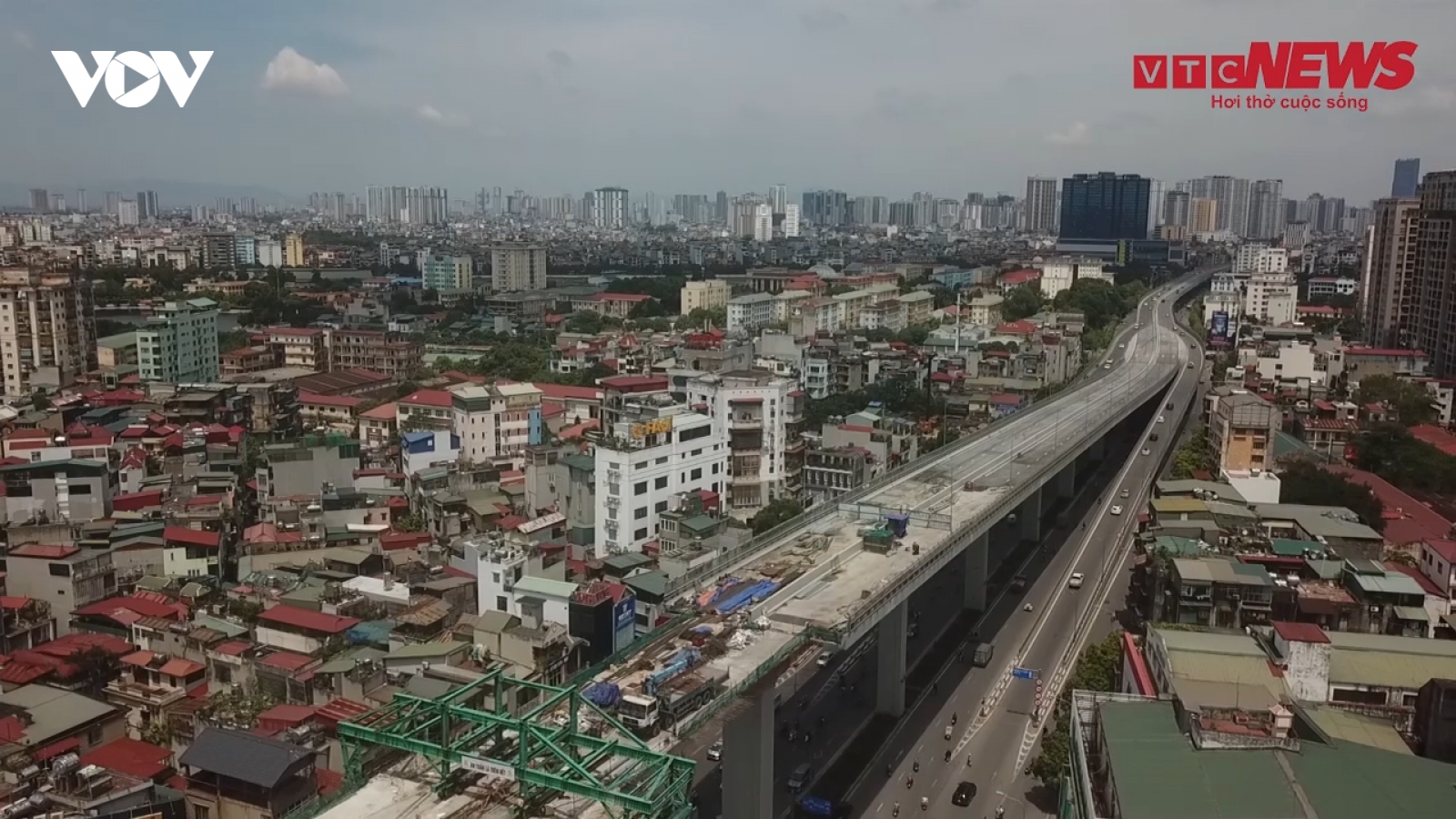 Đường Vành đai 2 ở Hà Nội trước khi hợp long nhịp cuối