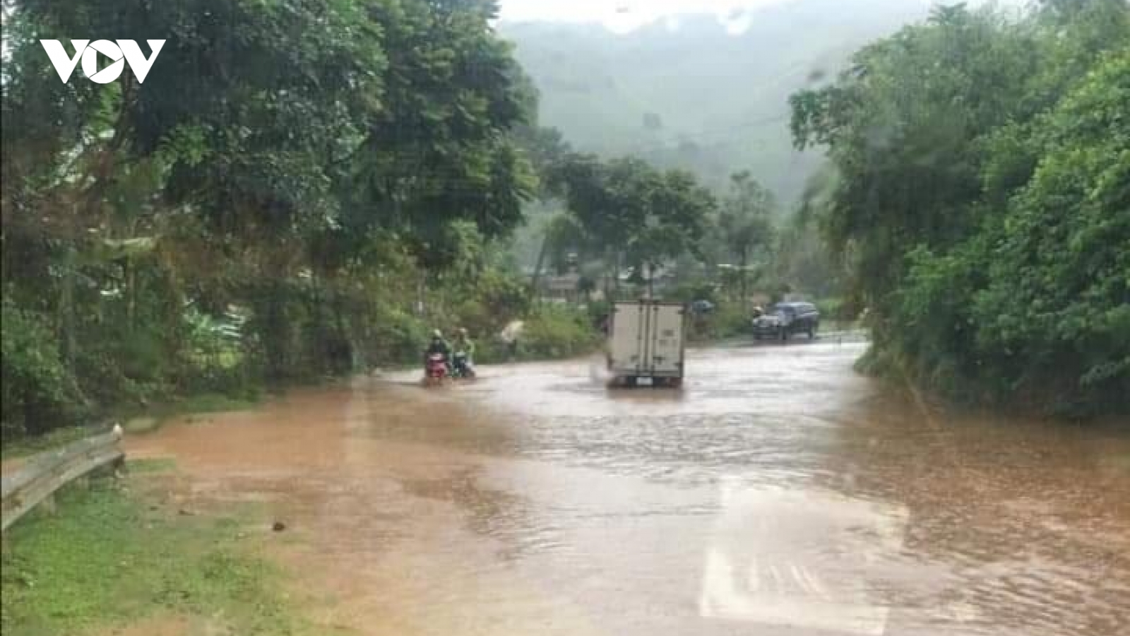 Mưa lớn gây ngập lụt cục bộ tại Sông Mã, Sơn La