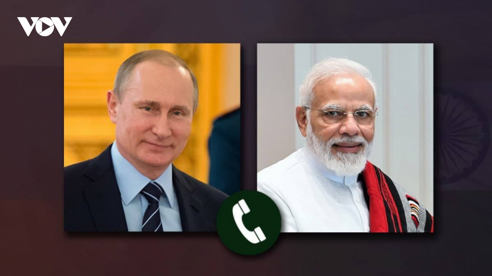 Tổng thống Nga V.Putin điện đàm với Thủ tướng Ấn Độ Narendra Modi