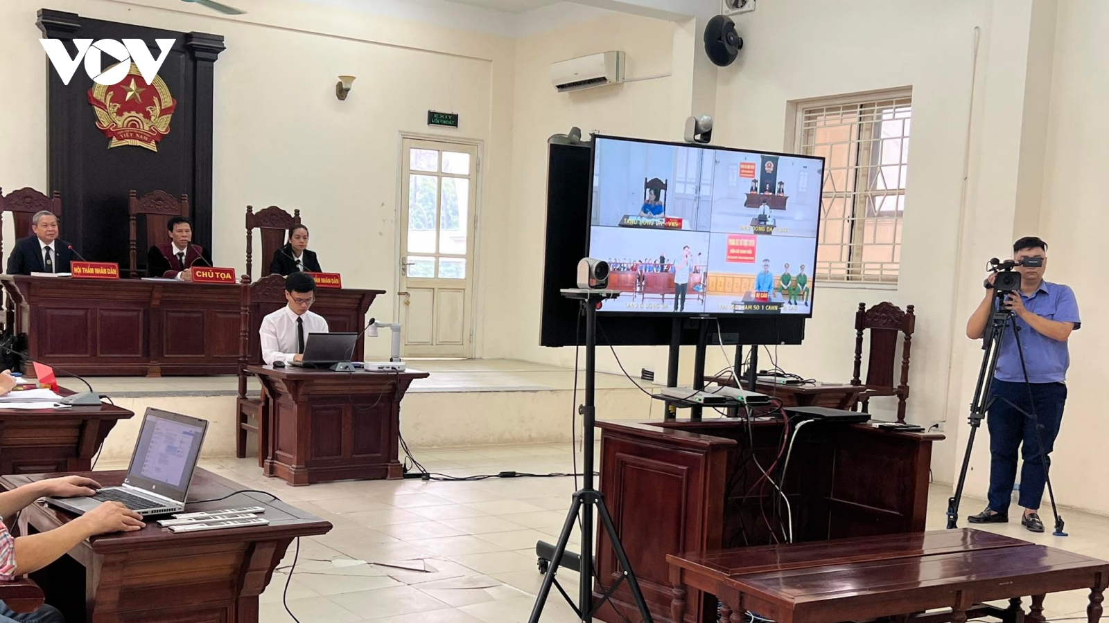 Phiên tòa xét xử trực tuyến đầu tiên tại Hà Nội