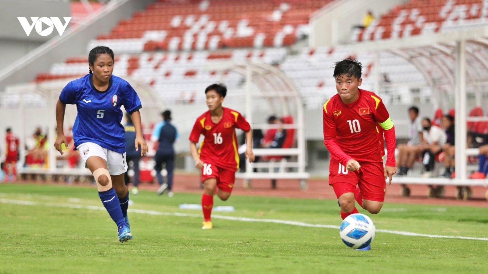 U18 nữ Việt Nam thắng đậm U18 nữ Campuchia