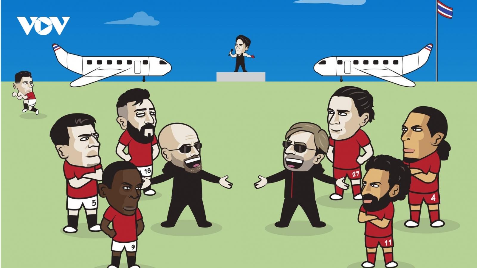 Biếm hoạ 24h: MU và Liverpool hẹn nhau so tài cao thấp ở Thái Lan