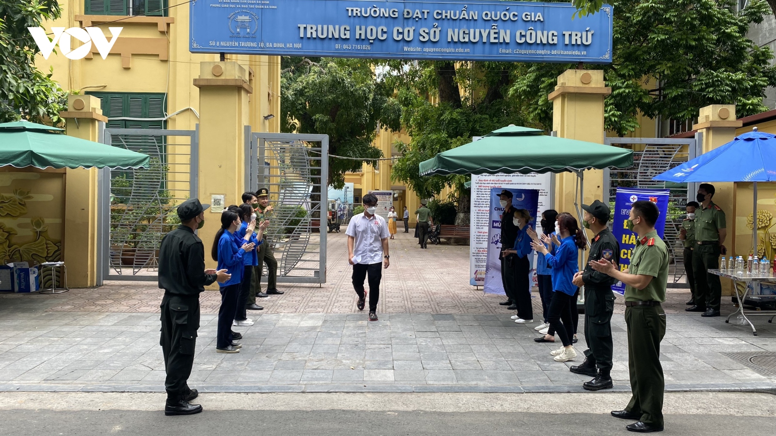 Trật tự giao thông ở Hà Nội được đảm bảo tại các điểm thi tốt nghiệp THPT 