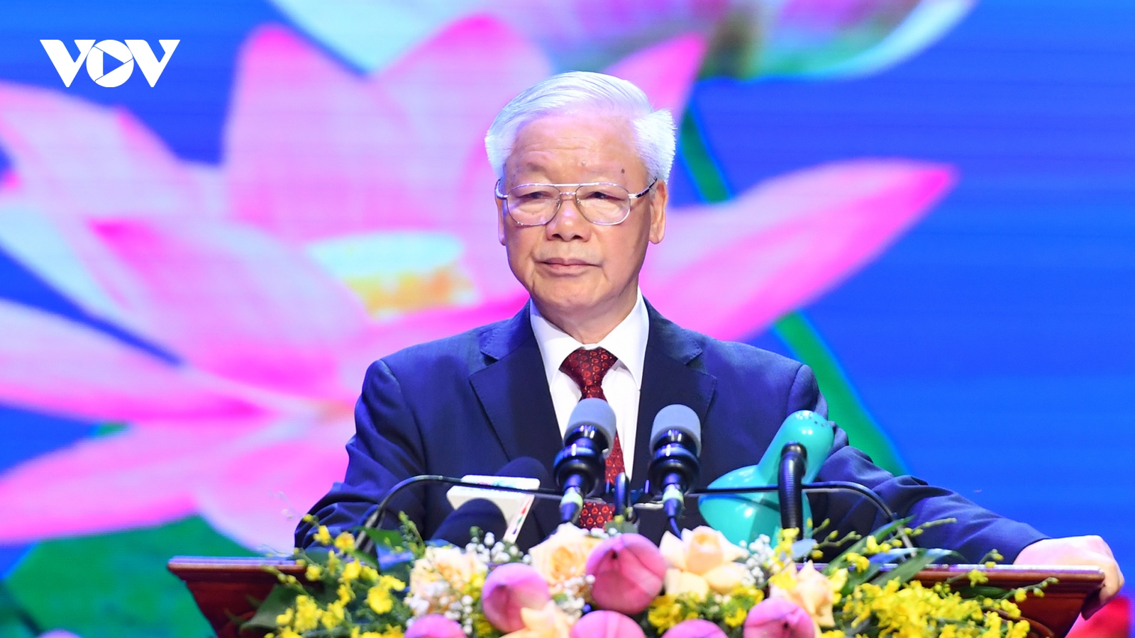 Toàn văn phát biểu của Tổng Bí thư tại Lễ kỷ niệm 60 năm quan hệ Việt-Lào