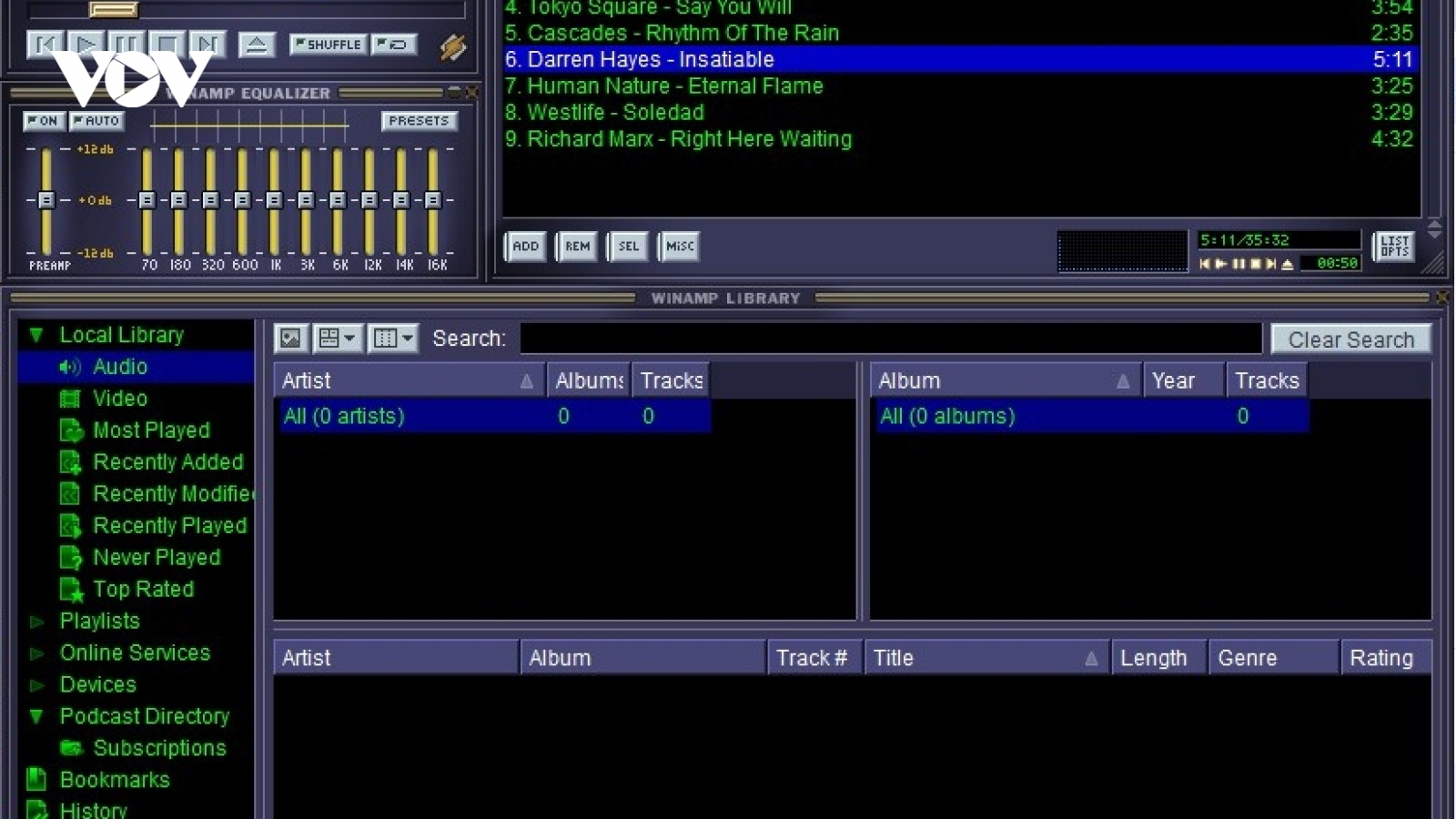 Hoài cổ với ứng dụng nghe nhạc Winamp 5.9 RC1