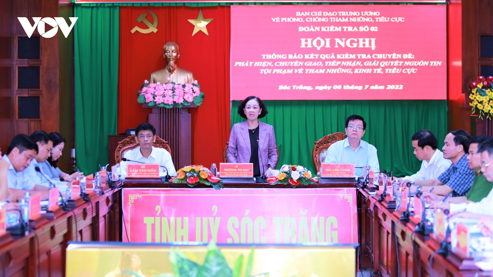 BCĐ Trung ương về phòng, chống tham nhũng, tiêu cực làm việc tại tỉnh Sóc Trăng