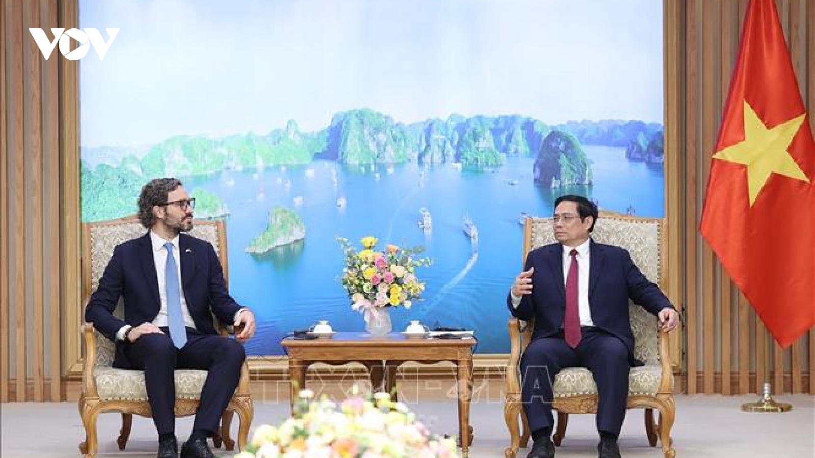 Thủ tướng tiếp Bộ trưởng Ngoại giao, Ngoại thương và Tôn giáo Cộng hòa Argentina
