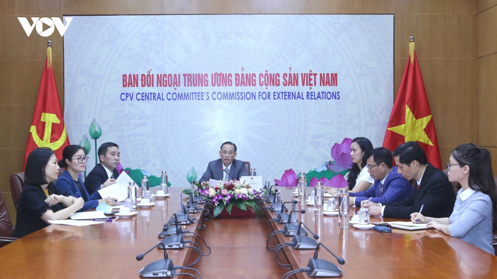 Ông Lê Hoài Trung hội đàm với Trưởng ban liên lạc Đối ngoại Trung Quốc