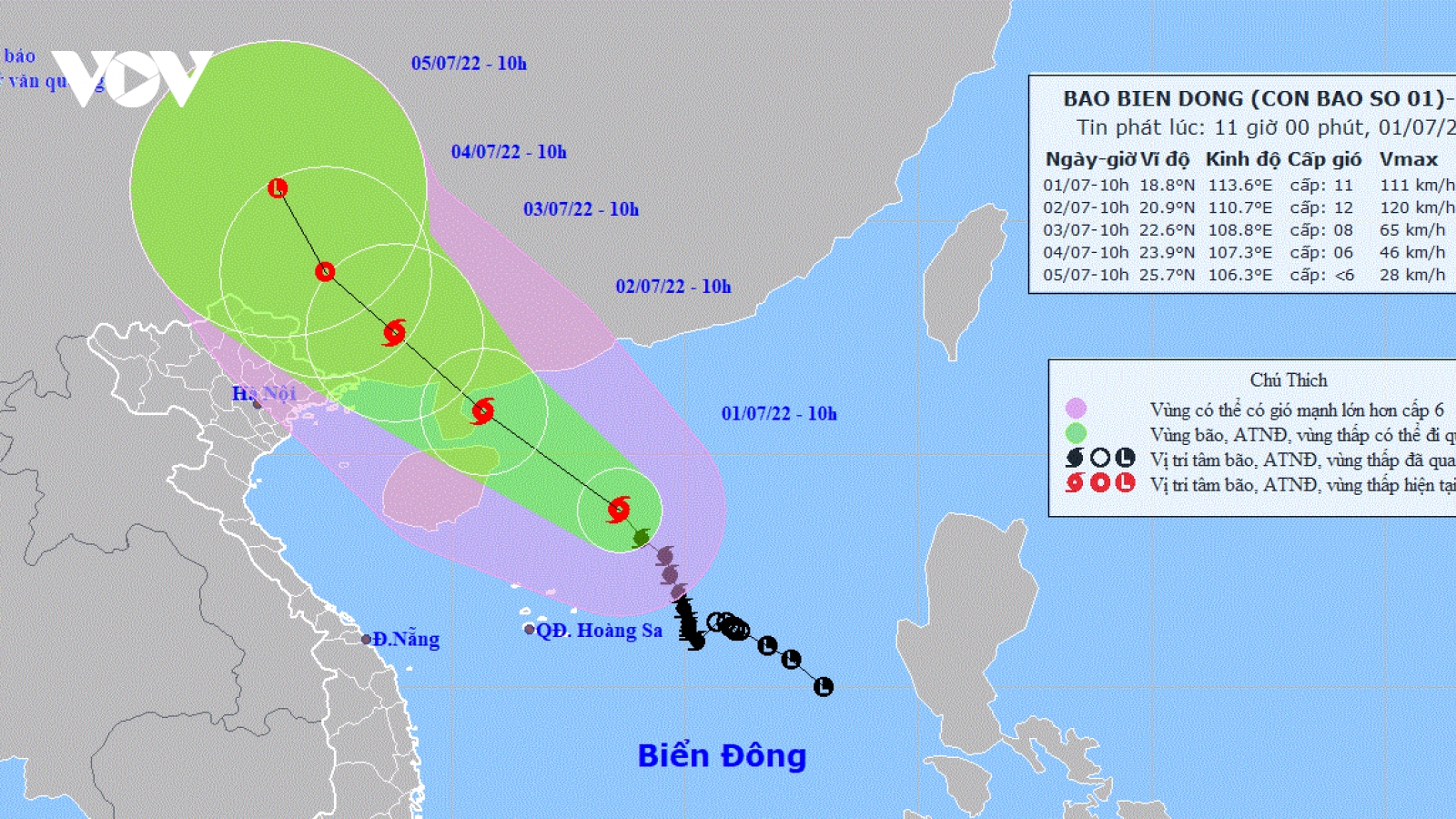 Bão số 1 cách Hải Nam (Trung Quốc) 400km, giật cấp 14
