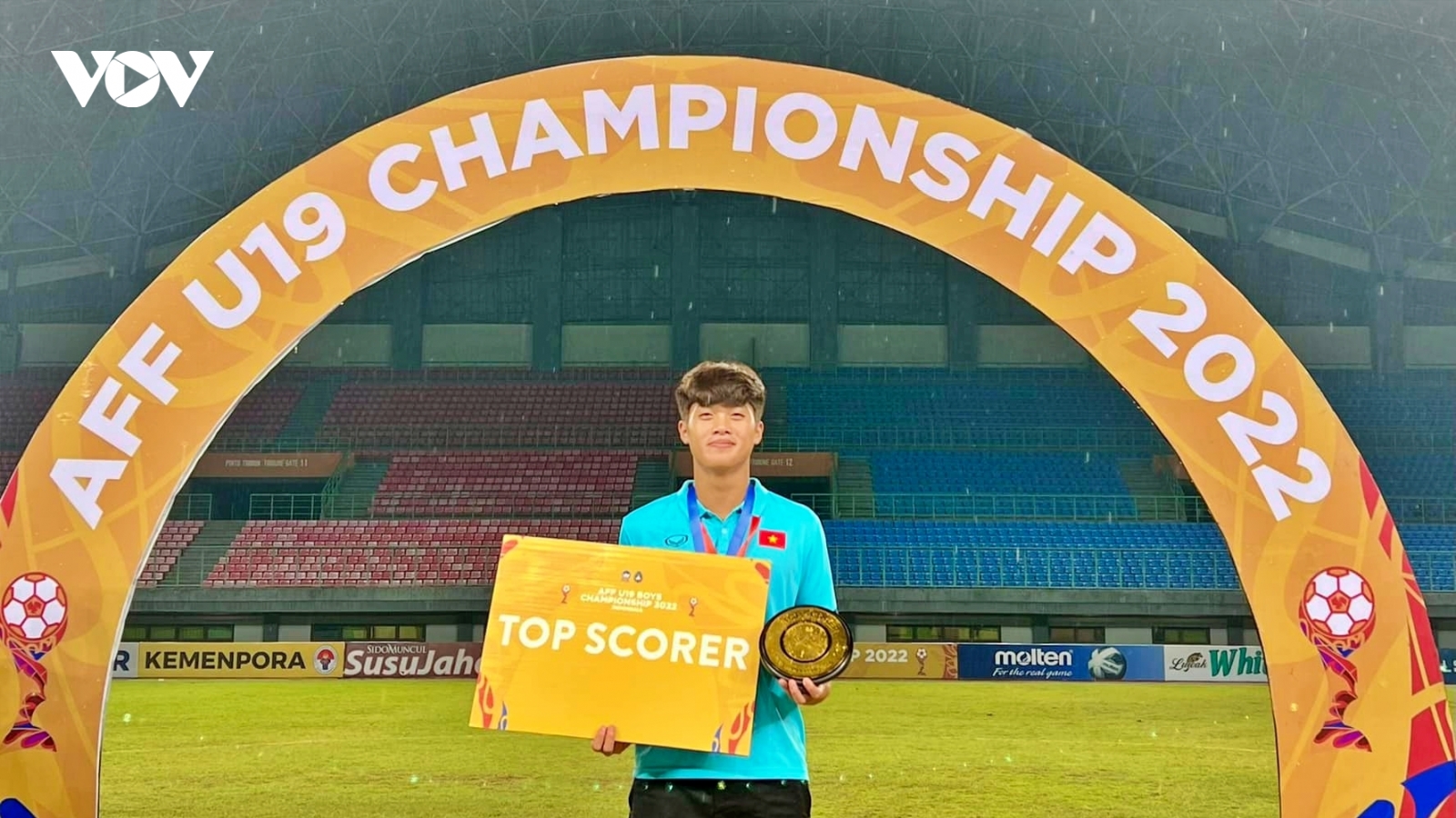 Tiền đạo U19 Việt Nam giật giải “Vua phá lưới” U19 Đông Nam Á 2022