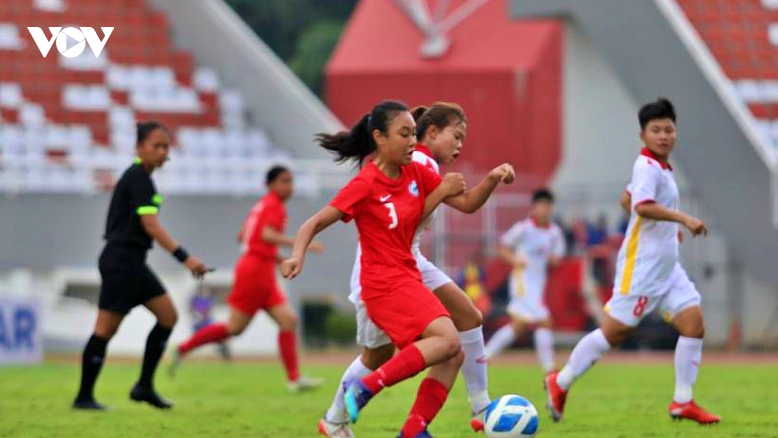 U18 nữ Việt Nam thắng 9-0 ở trận ra quân U18 Đông Nam Á 2022