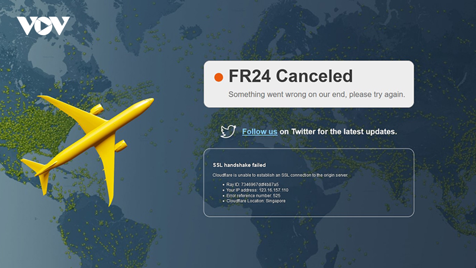 Tin tặc tấn công trang web theo dõi chuyến bay Flightradar24
